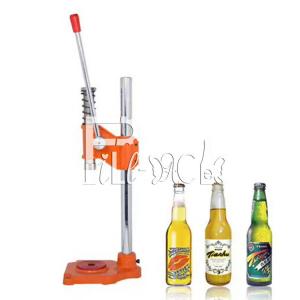 China Semi Auto Carbonated Drink Filling Capping Machine Manual Hand Press Beer Glass Bottle on sale