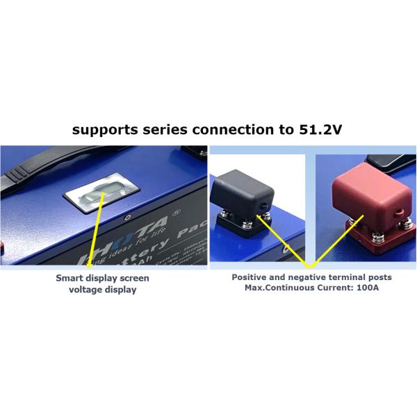 25.6V 100Ah Lithium Battery Lead Acid Replacement 2560Wh