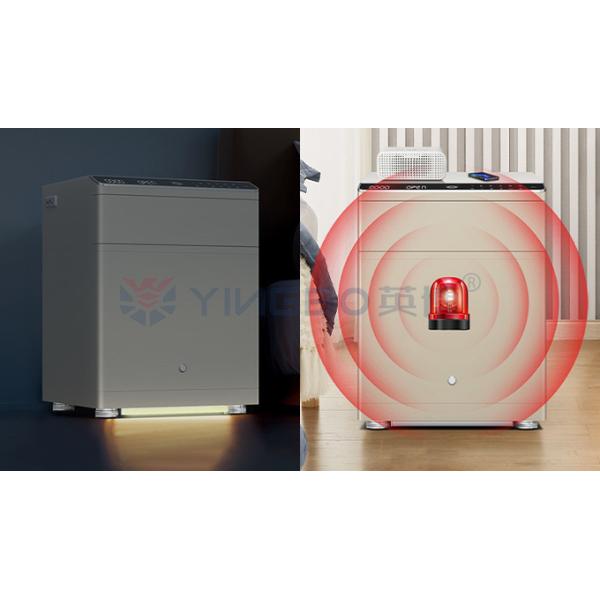 Fingerprint Auto Open Smart Safe Box Customized Night Table Safe