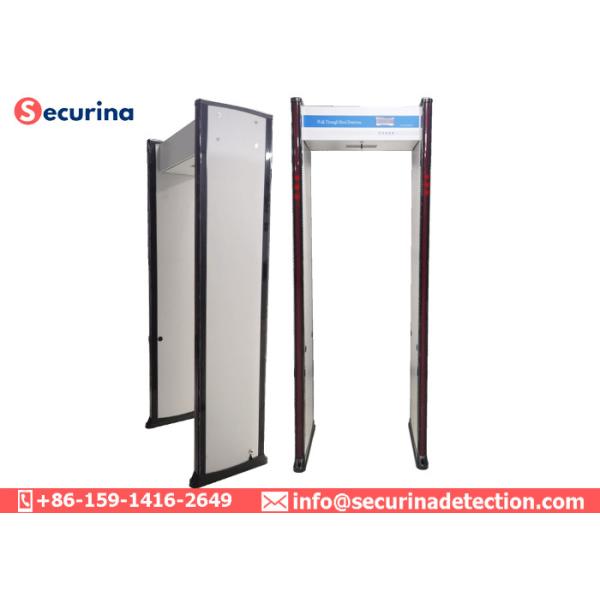 6 Detecting Zones Metal Detector Walk Through Gate For Shops / Hotels / Factories