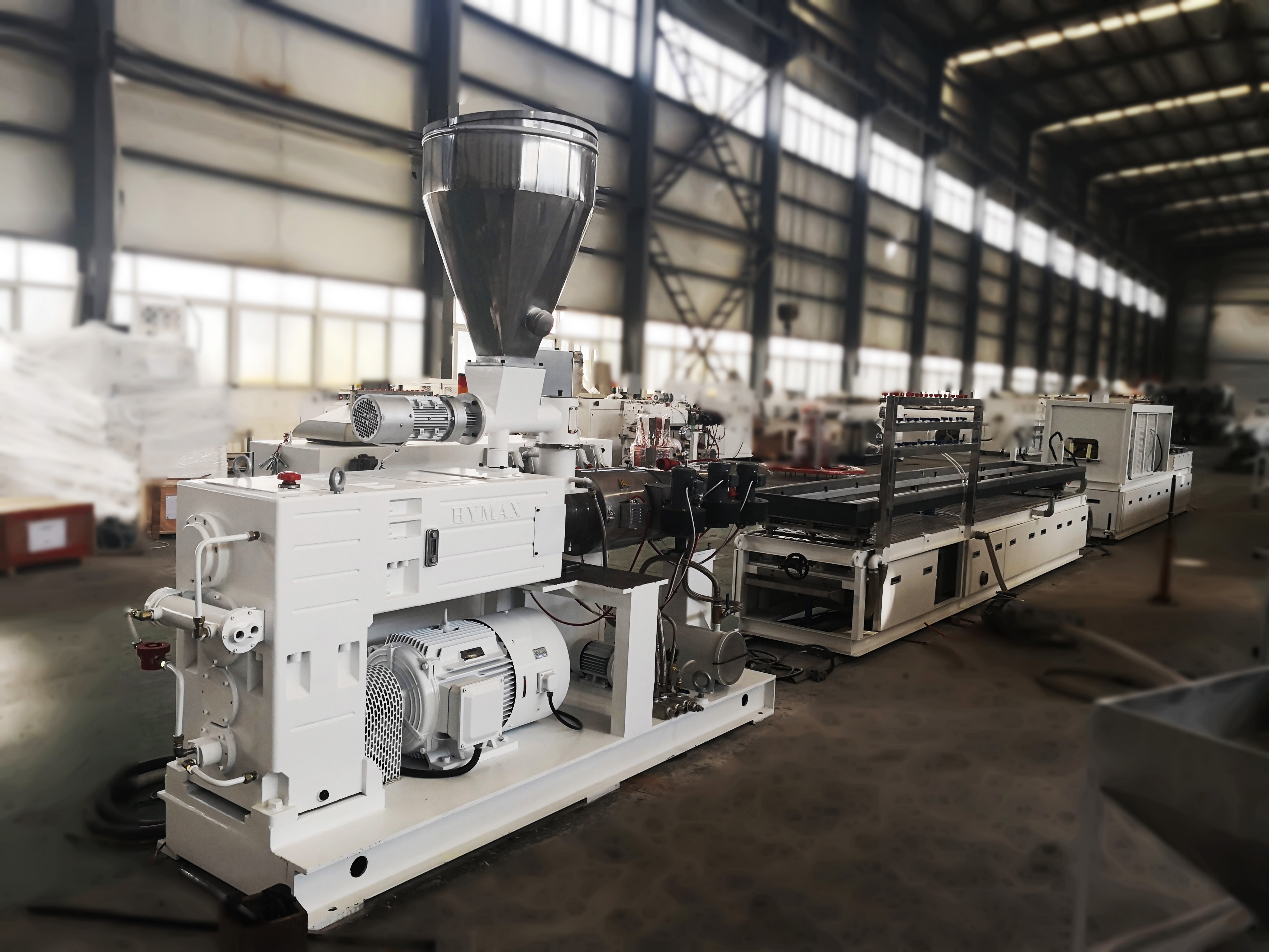Shenzhen HYPET PVC/Plastic Square/Half Round Rain Gutter Production Line Half Round Rain Water Gutter Machine Manufacturer