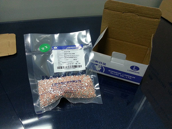 Electrical Contact Materials Solid Copper Rivets , Flat Head Metal Rivets AgWC