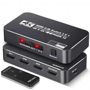 China HDR 3 Ports 18Gbps 4K 60Hz HDMI Switch Box on sale