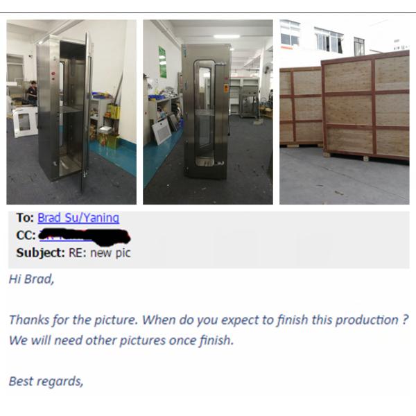 10 Uv Lamps Clean Room Pass Box SS304 Material 220V 50HZ 740*650*2200mm