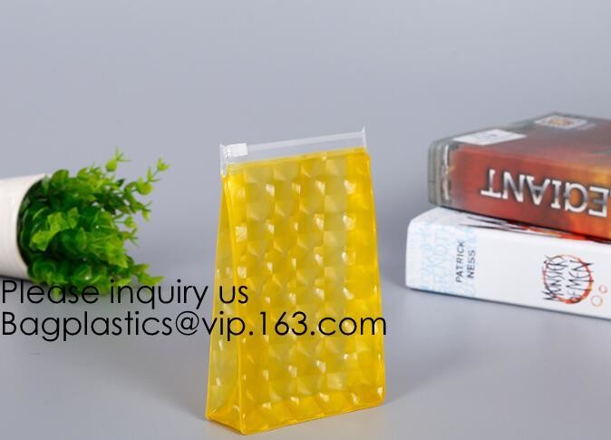 Recyclable Stand-Up Clear Plastic Cosmetic Promotion Packing Bag,Reusable Wet Wipe Eva Stand Up Pouch Bag, bagease, bag