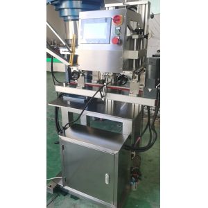 Buy cheap 1PH Plastic Shampoo Bottle Linear Automatic Capping Machine Adjuatable 450KG product