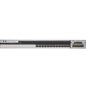 Buy cheap Cisco Catalyst 24 Port Gigabit Switch GE SFP IP Base WS-C3850-12S-S Layer 3 product