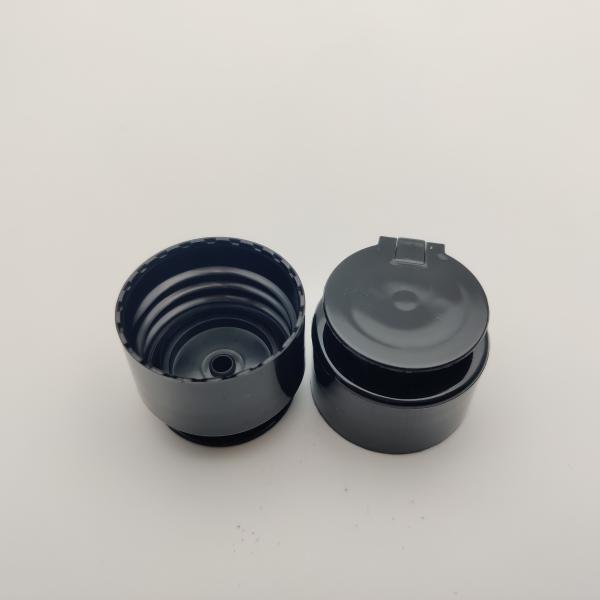 Recycled Black 28 410 Flip Top Cap Wiith Screw Lock Leakage Resistant