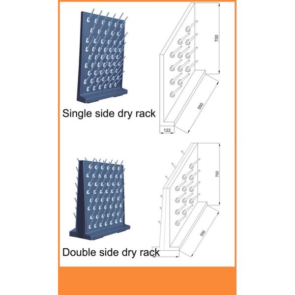 52 Holes Laboratory Fittings Decrease Water Single Side Test Tube Drying Rack