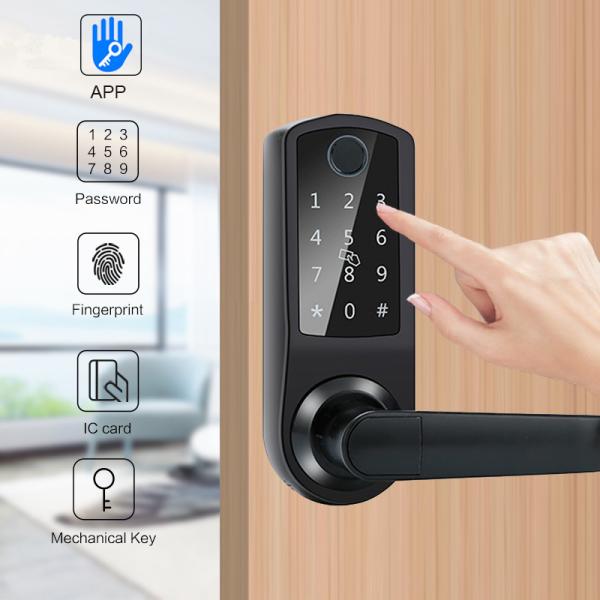Single Latch Mortise Deadbolt Electronic Smart Door Lock With TTlock Tuya APP