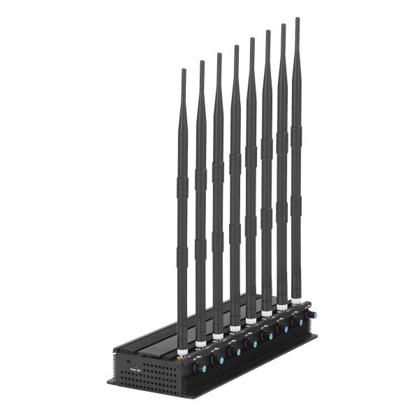 Adjustable 20 watt 8 Antennas High Power GPS/ WiFi/ 4G(LTE+Wimax)/ 5G Jammer