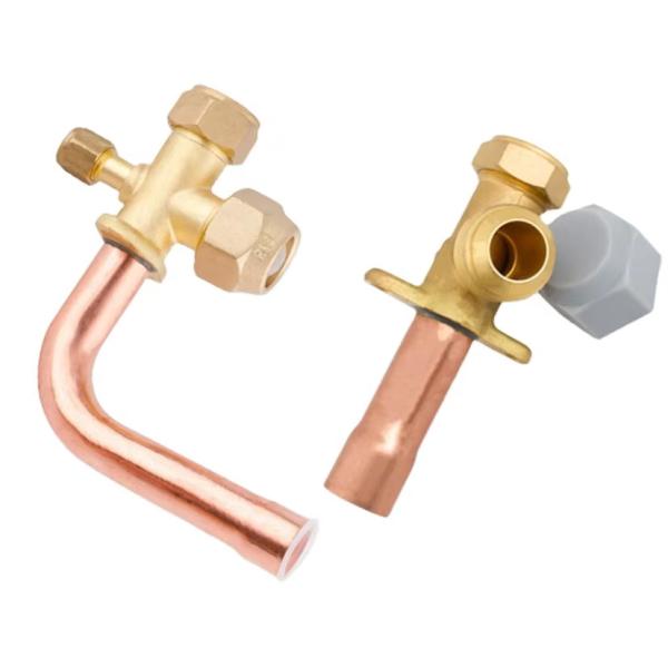 1/4 3/8 1/2 5/8 3/4 Inch Stop AC Valve Copper AC Air Conditioner Split Valve Air Conditioner Parts