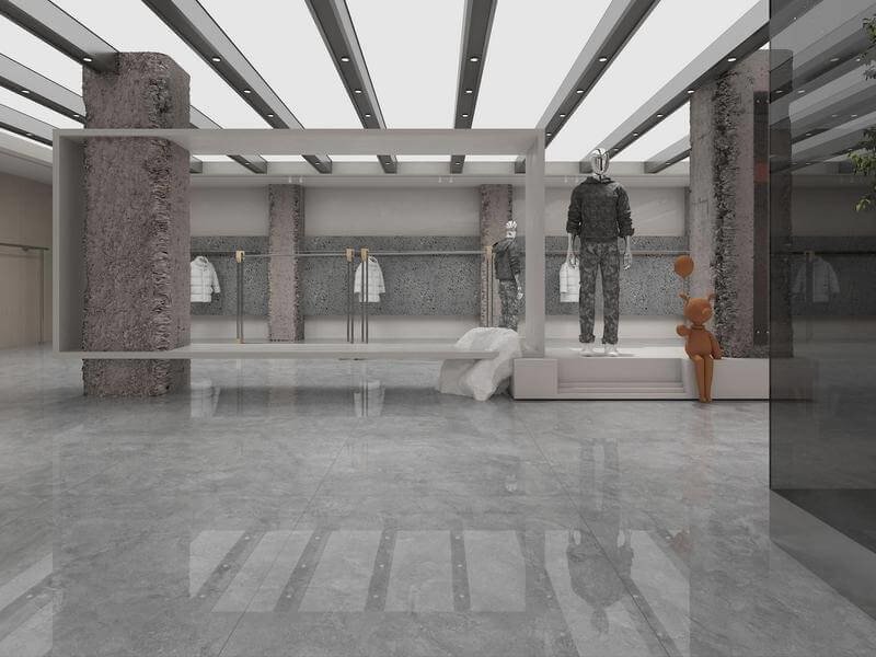 Gray Polished Glazed Porcelain Tile 1200x1200mm AAA Grade