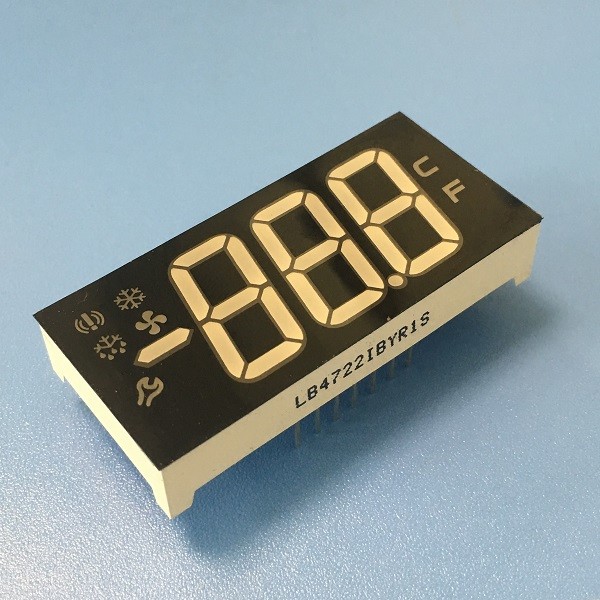 Triple Digit 7 Segment Custom LED Display Common Anode Polarity 17mm Digit Heightl
