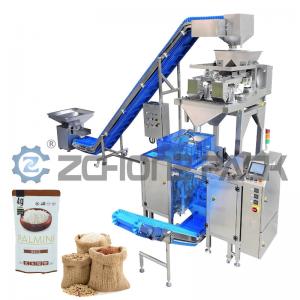 China 1kg 5kg Rice Packing Machine Automatic Granule Product Bag Filling And Sealing Machine on sale