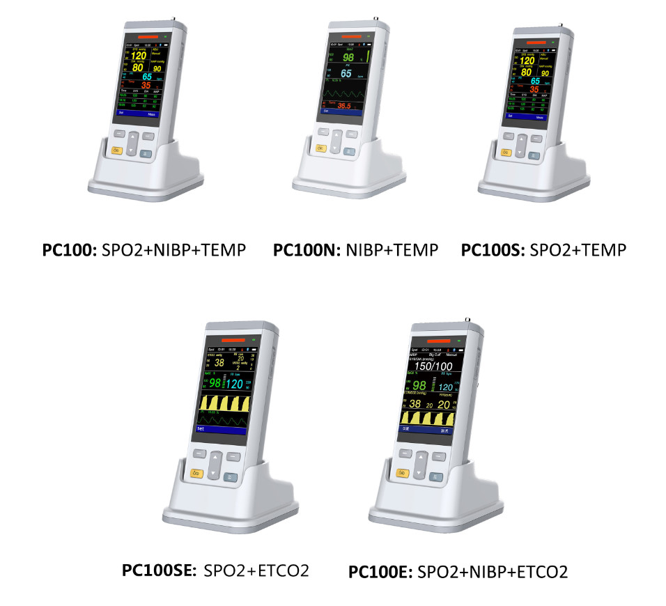 CE ISO Handheld SPO2 Pulse Oximeter 3.5 Inch TFT Veterinary Medical Equipment