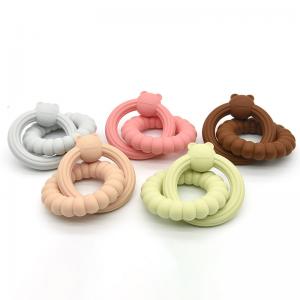 Buy cheap Food Grade Custom Baby Teething Toy With Cute Silicone Soft Glue product