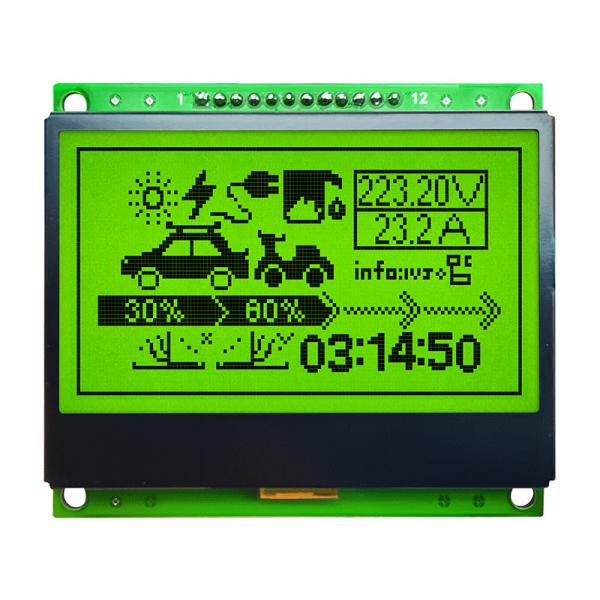 128X64 COB Graphic LCD Module FSTN Display With Negative Voltage