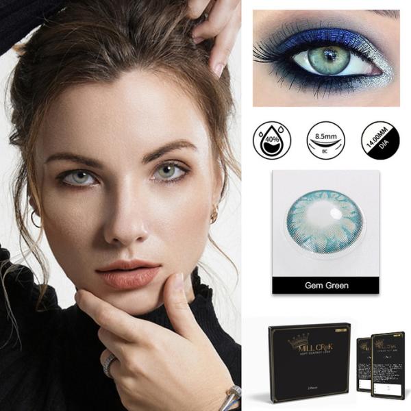 HEMA NVP Yearly Gemstone Green Lens Contact With Water Content 40%