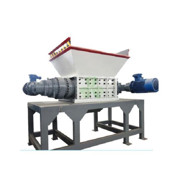High Output Double Shaft Plastic Shredder Machine / Waste Plastic Automatic