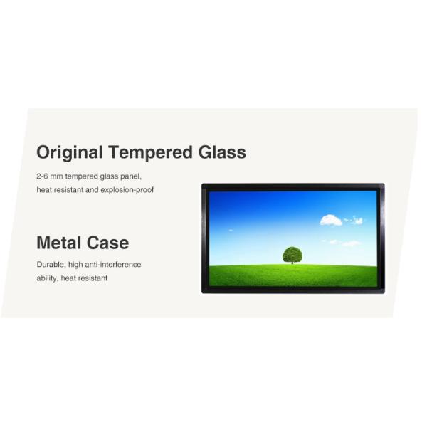 Grey 18.5 Inch Open Frame Touch Monitor , Lcd Touch Monitor 5A Series