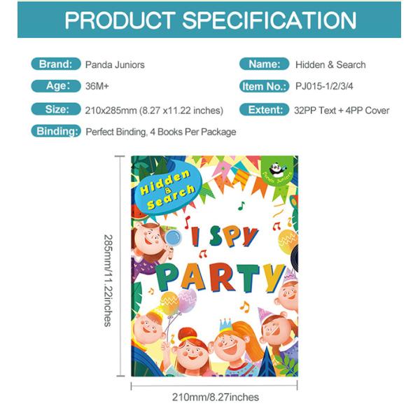 Paperback Binding Hidden Picture Books For Preschoolers