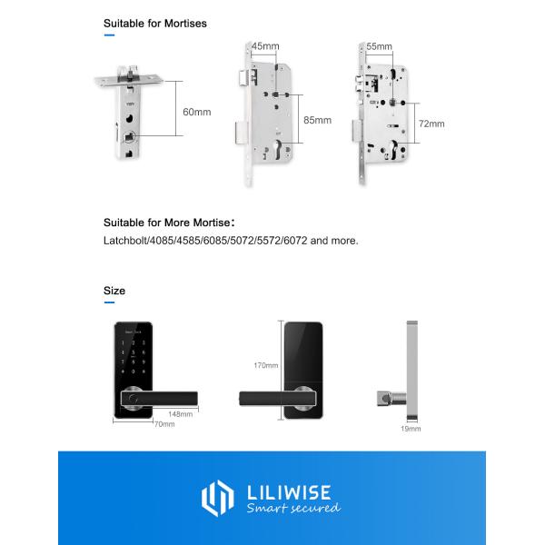 Euro Profile Automatic Door Lock , Wireless Password Waterproof Outdoor Mailbox Cabinet Lock
