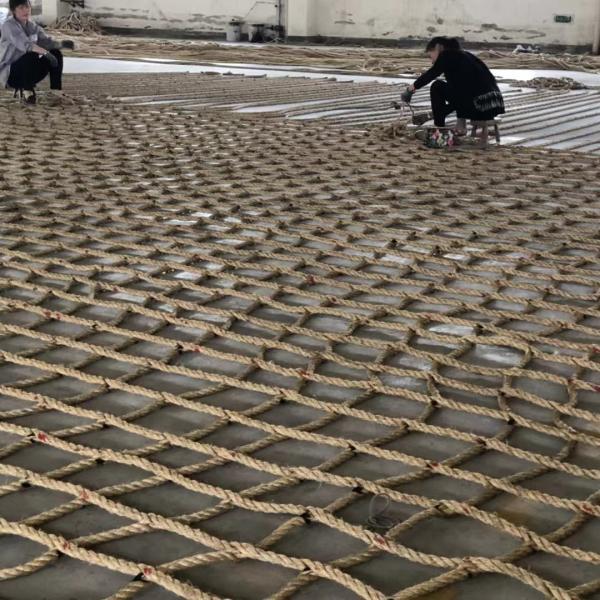 200mm*200mm Mesh Size Sisal Rope Safety Net for Helicopter Platform Fall Protection
