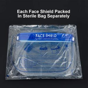 Buy cheap Adjustable Reusable Full Face Safety Shield PET Disposable Face Shield product