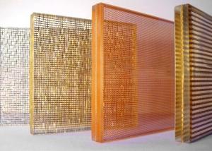 Buy cheap Fabric Laminated Glass, Wired Glass, Laminated Architectural Mesh Brings Noble and Elegant Charm to Buildings product