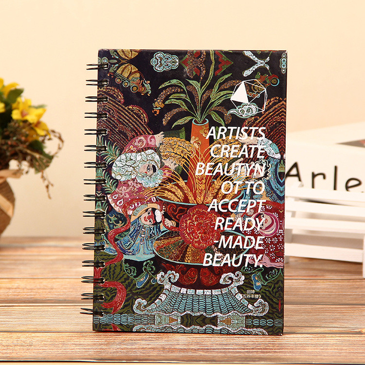Customized Colour Spiral Hardcover Notebook Personalization Option with Logo Printing and Paper