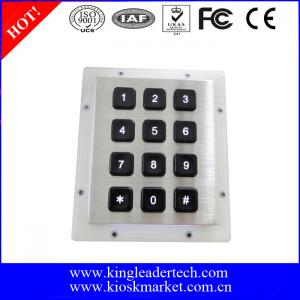 Buy cheap Stainless Steel Backlit 12 Key Numeric Keypad With Matrix 3x4 product