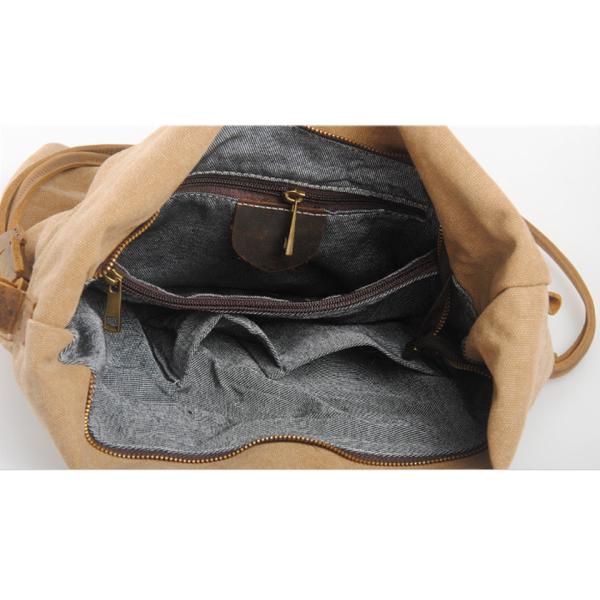 Wholesale Canvas Handbags Folded Design Waxed Canvas Messenger Bag