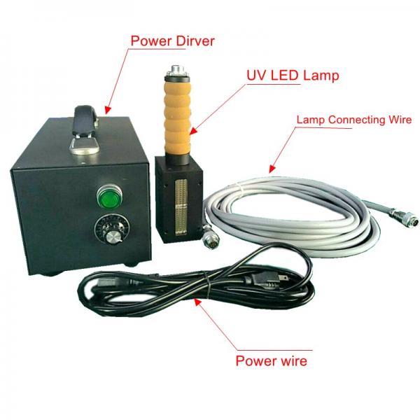 Air Cooling 50w 8000mw/Cm2 405nm Handheld UV Curing Lamp