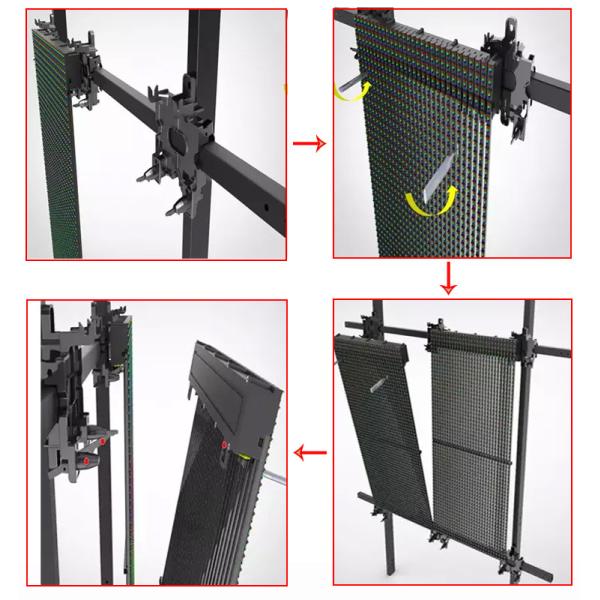Transparent Mesh Glass Wall Panel P16.67 DIP Outdoor Led Curtain