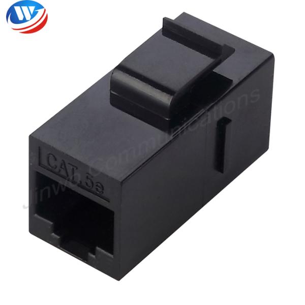 ISO9001 Rj45 Shielded Jack ABS Cat5e Keystone Jack Inline Coupler Connector Adapter