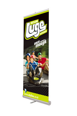 China Trade Show Retractable Banner Stands 85 * 200 Cm Classic Highlight on sale