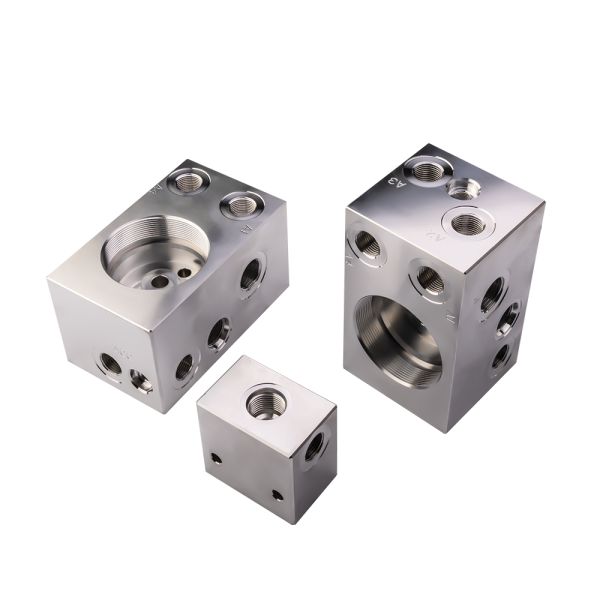 Custom Hydraulic Manifold Block with 5-axis CNC Machining for Precision Fluid Control in Excavators