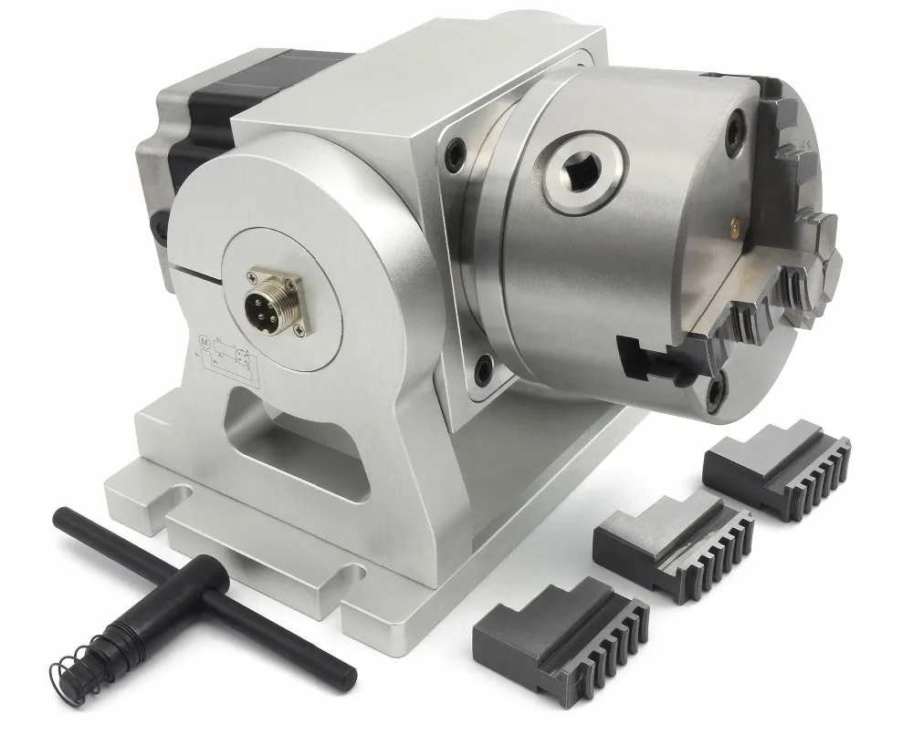 Laser Marking CNC Rotary Indexing Dividing Head With Nema 34 Stepper Motor