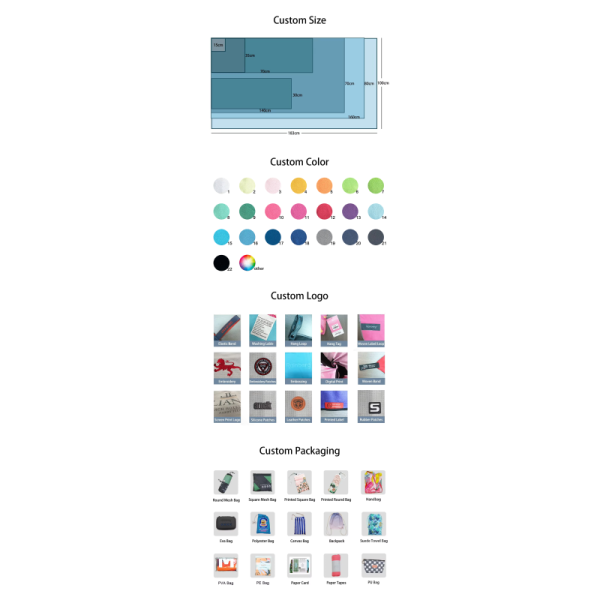Multiple Colors Soft And Absorbent Towel For Adults In Solid Color