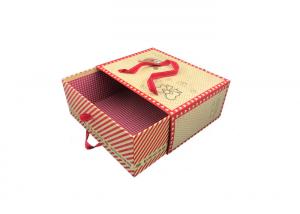 Buy cheap Exquisite Fancy Bow Tie Brown Kraft Paper Gift Bags Drawer Sliding Design product