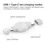 ABS PC Material Smart Watch Wireless Charger USB Cable Included
