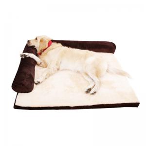 Buy cheap Anti - Slip Extra Large Dog Beds High Density Sponge / Corduroy Plush Material product