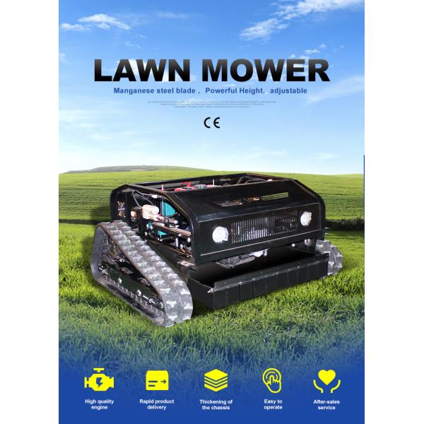 Free Shipping 7.5HP Electric-start Remote Control Grass Cutter Mini RC Robot Lawn Mower With Snow Plow