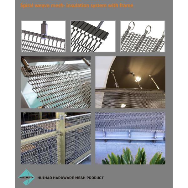 Balanced Spiral Wire Mesh For Metal Curtain