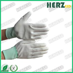 China Antistatic ESD PU Coated Glove Coated Knitted Gloves For Industry on sale