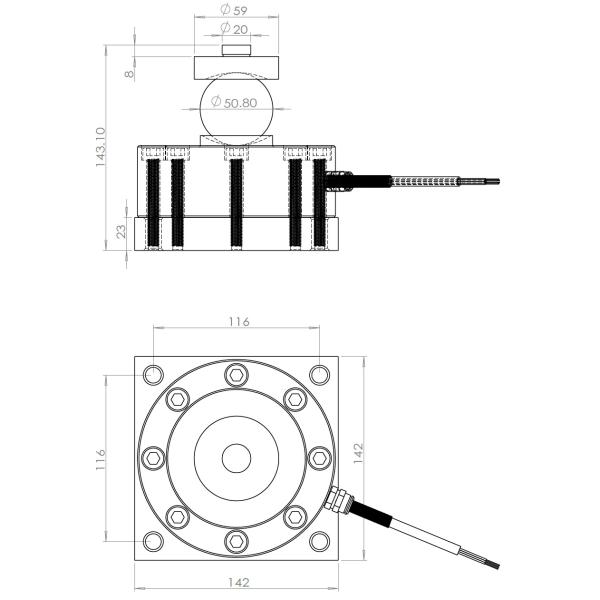 CHCO-LFR Spoke Weighing Truck Scale Conhon Load Cells