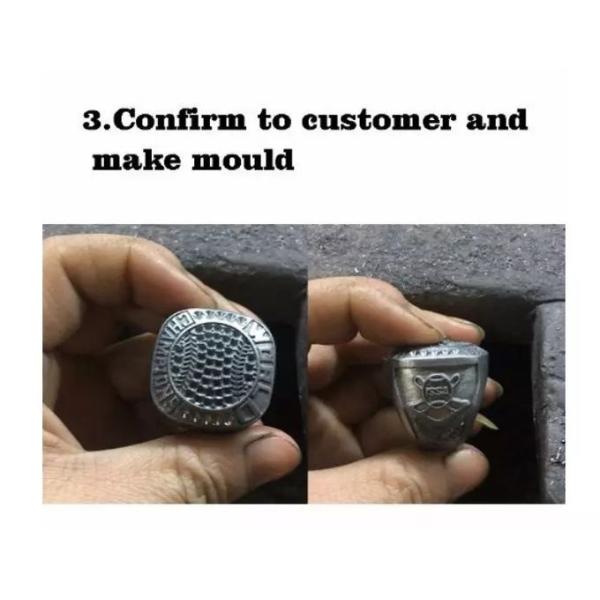 3D Design Silver CE Baseball Championship Rings