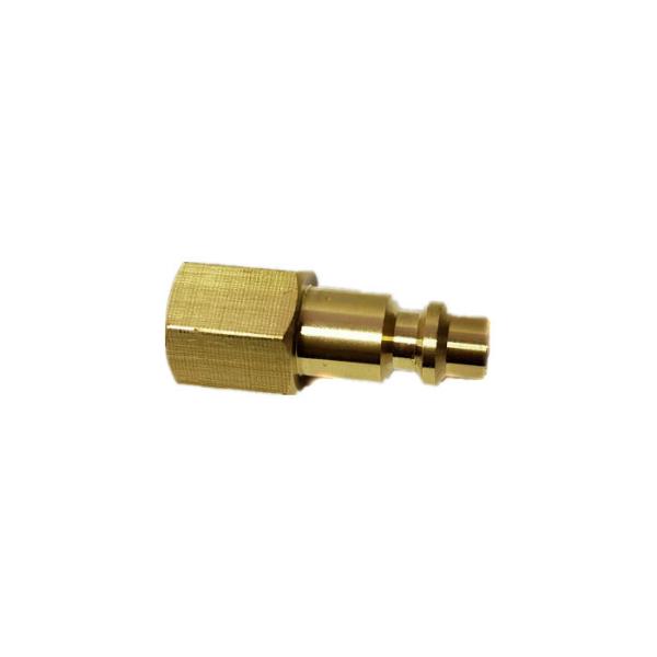 1/4 In. NPT IM Brass Female Plug For Connecting Air Tools