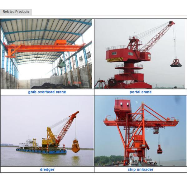 Ports Steel Hydraulic Clamshell Bucket / Railways Loading Single Excavator Grab Bucket